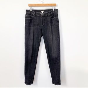 Eileen Fisher Relaxed Midrise Jeans Washed Black. Super soft, size 8.
